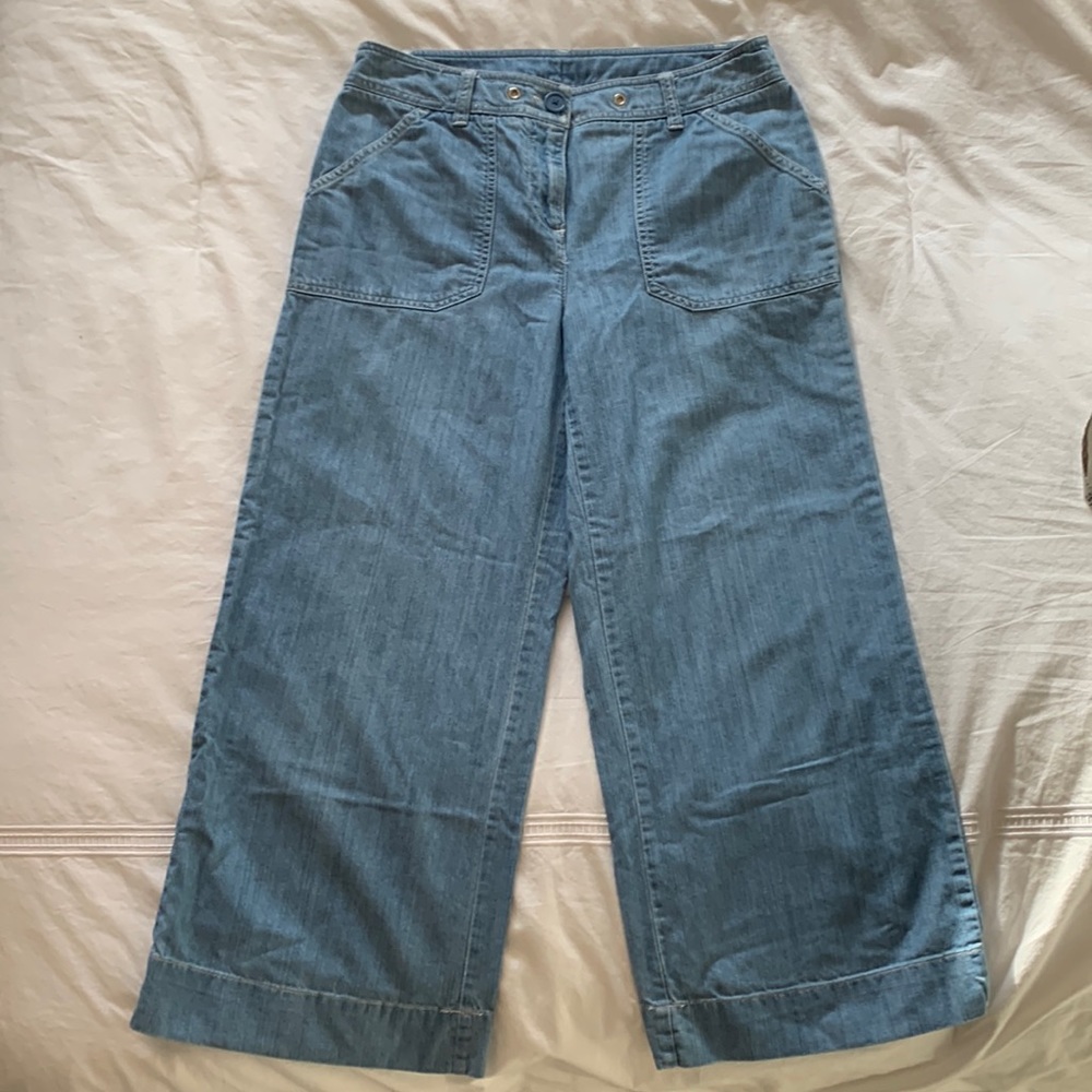 Wide Leg Light Wash Jeans